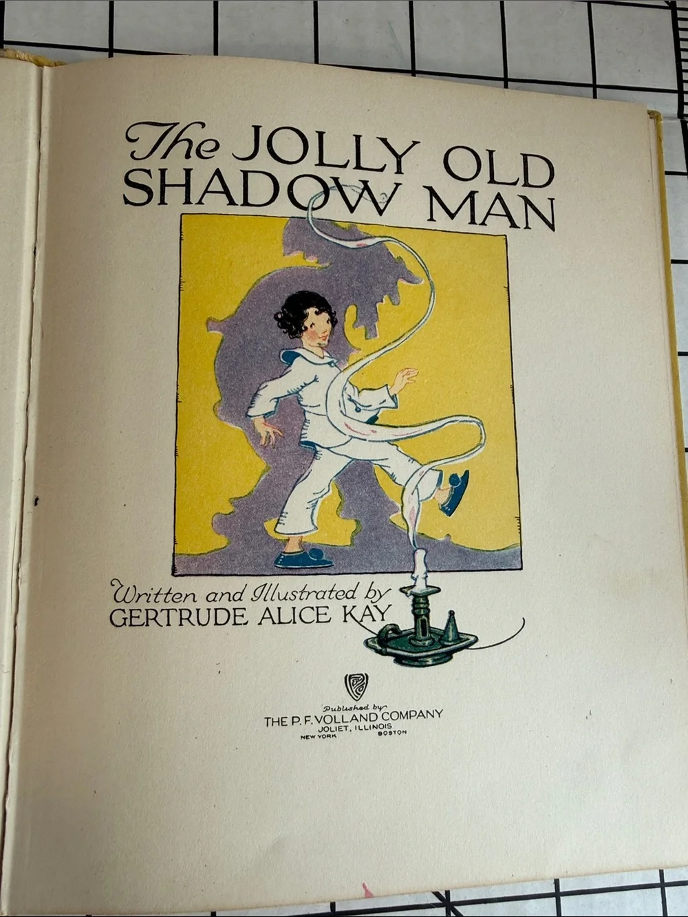 1920 The Jolly Old Shadow Man Gertrude Alice Kay Volland Sunny Book 19th Edition